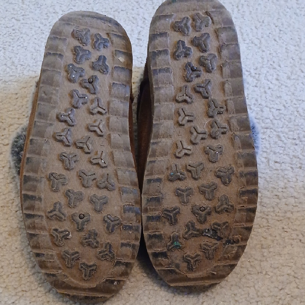Cozy Brown Boots with Faux Fur Trim - Picture 7 of 7